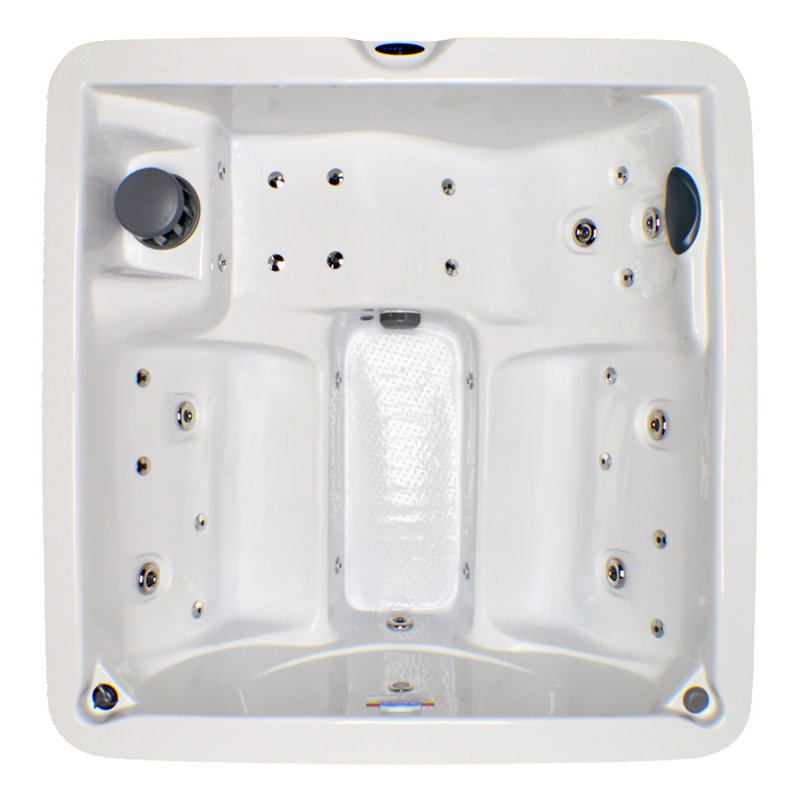 Home And Garden Spas 5 Person 30 Jet Plug And Play Hot Tub With Stainless Jets And Led Light Reviews Wayfair