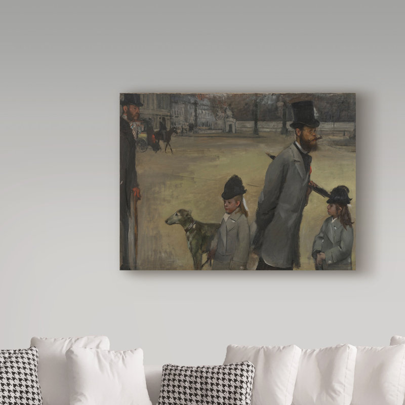 Vault W Artwork Place De La Concorde By Edgar Degas Oil Painting Print On Wrapped Canvas Wayfair