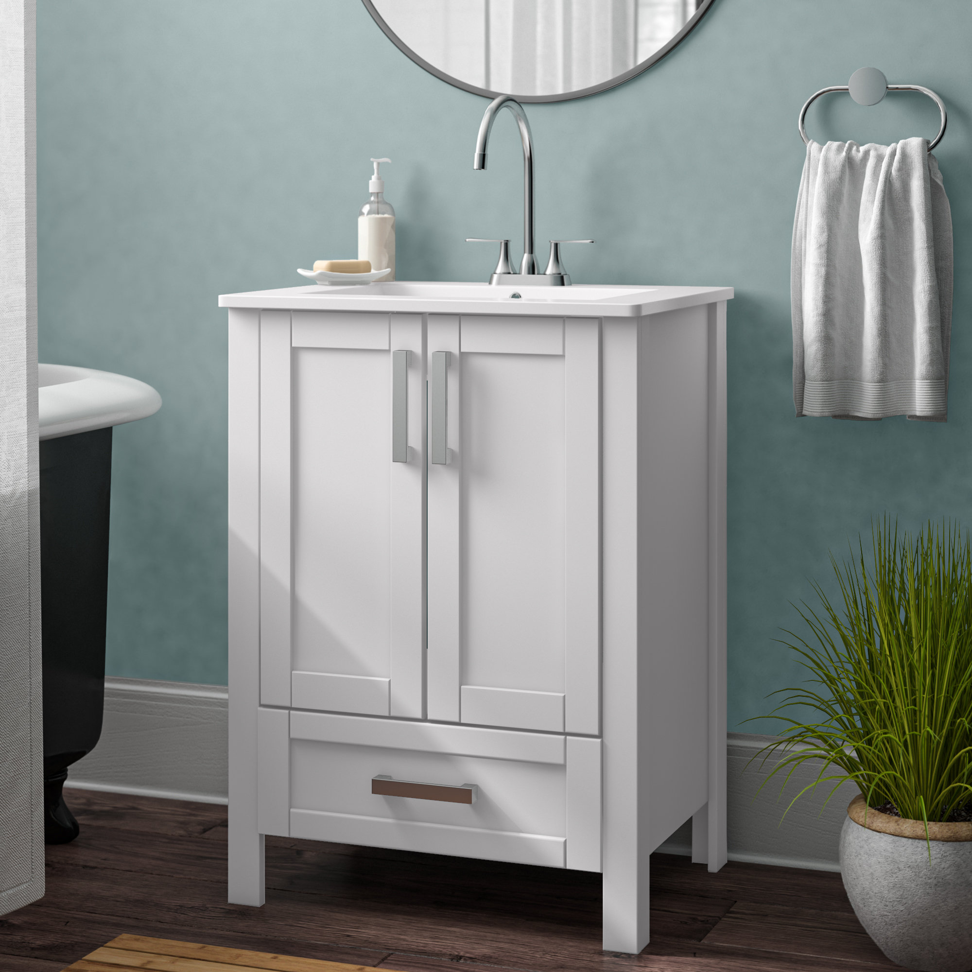 Ivy Bronx Luxora 23" Single Bathroom Vanity Set & Reviews Wayfair