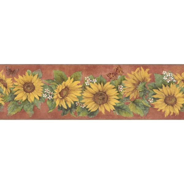 August Grove Dolcie Sunflowers Butterflies 15 L X 6 8 W