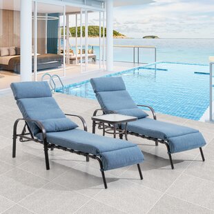 2 PCS Blue Zero Gravity Leisurelife Adjustable Chaise Lounge Chairs Outdoor with Pillow Aluminum 