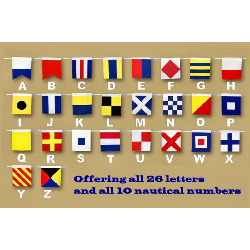 Handcrafted Nautical Decor Letter N Cloth Nautical ...