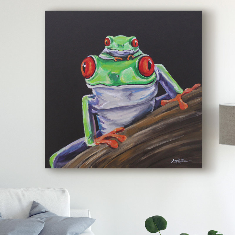 World Menagerie Tree Frog Baby Love Acrylic Painting Print On