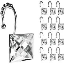 Silver Outdoor Party Hanging Wire Holder Art Craft Display Stainless Steel Shower Drapery Clip for Home Decoration AMZSEVEN 100 PCS Curtain Clips with Hooks Wide Flat