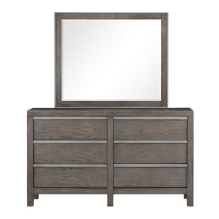 Go to store & view more images Standard Furniture Melbourne 6 Drawer Double Dresser with Mirror