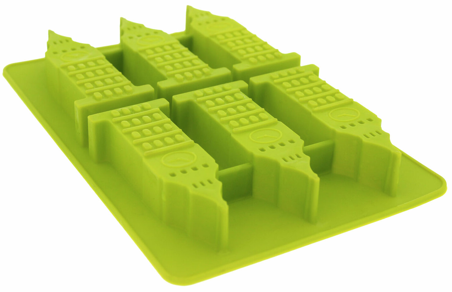 Candy Elbee 6-Piece Silicone Leaning Tower of Pisa Tray for Making Homemade Ice 
