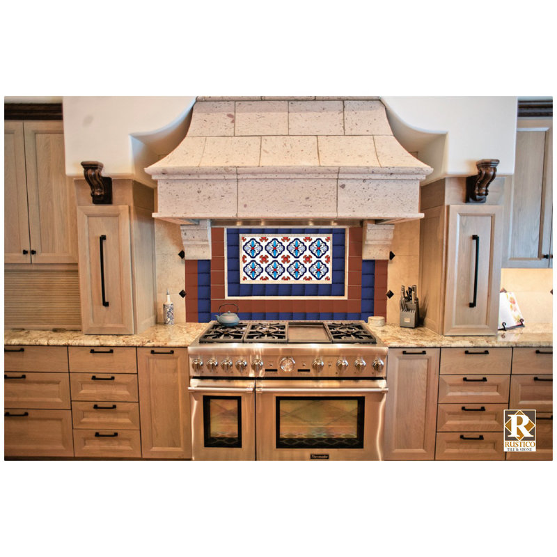 Rustico Tile Stone Valencia 6 X 6 Terracotta Talavera