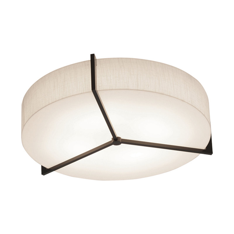 Orren Ellis Leeroy 1 Light 17 Unique Statement Drum Led Flush Mount Wayfair