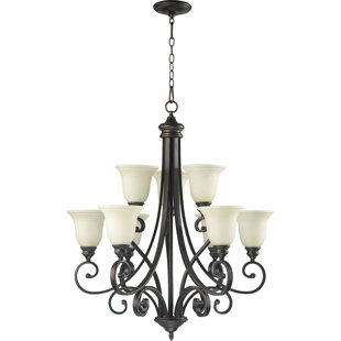 Go to store & view more images Cambron Transitional 9-Light Shaded Chandelier by Winston Porter