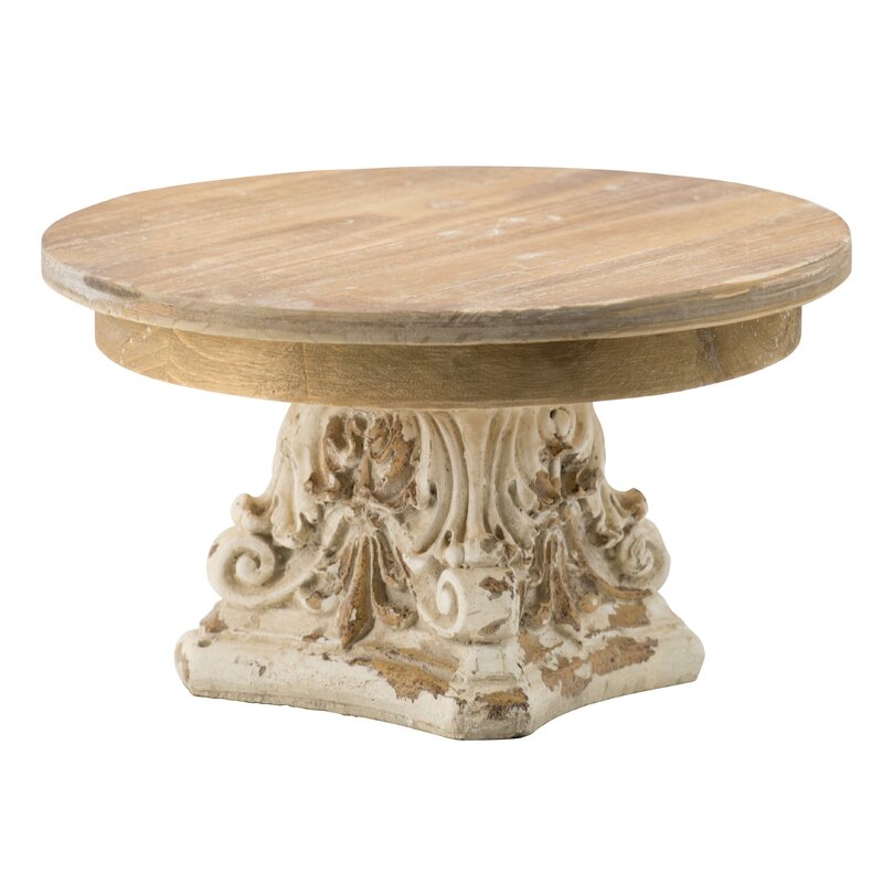 WOODEN CAKE STAND