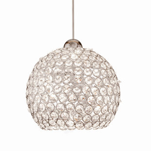 Best Crystal Roxy LEDme Monopoint 1-Light Globe Pendant By WAC Lighting Ceiling Lights Crystal Roxy LEDme Monopoint 1-Light Globe Pendant By WAC Lighting Ceiling Lights