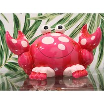 Pink Bobble Claw Crab Coin Bank New Free Shipping 