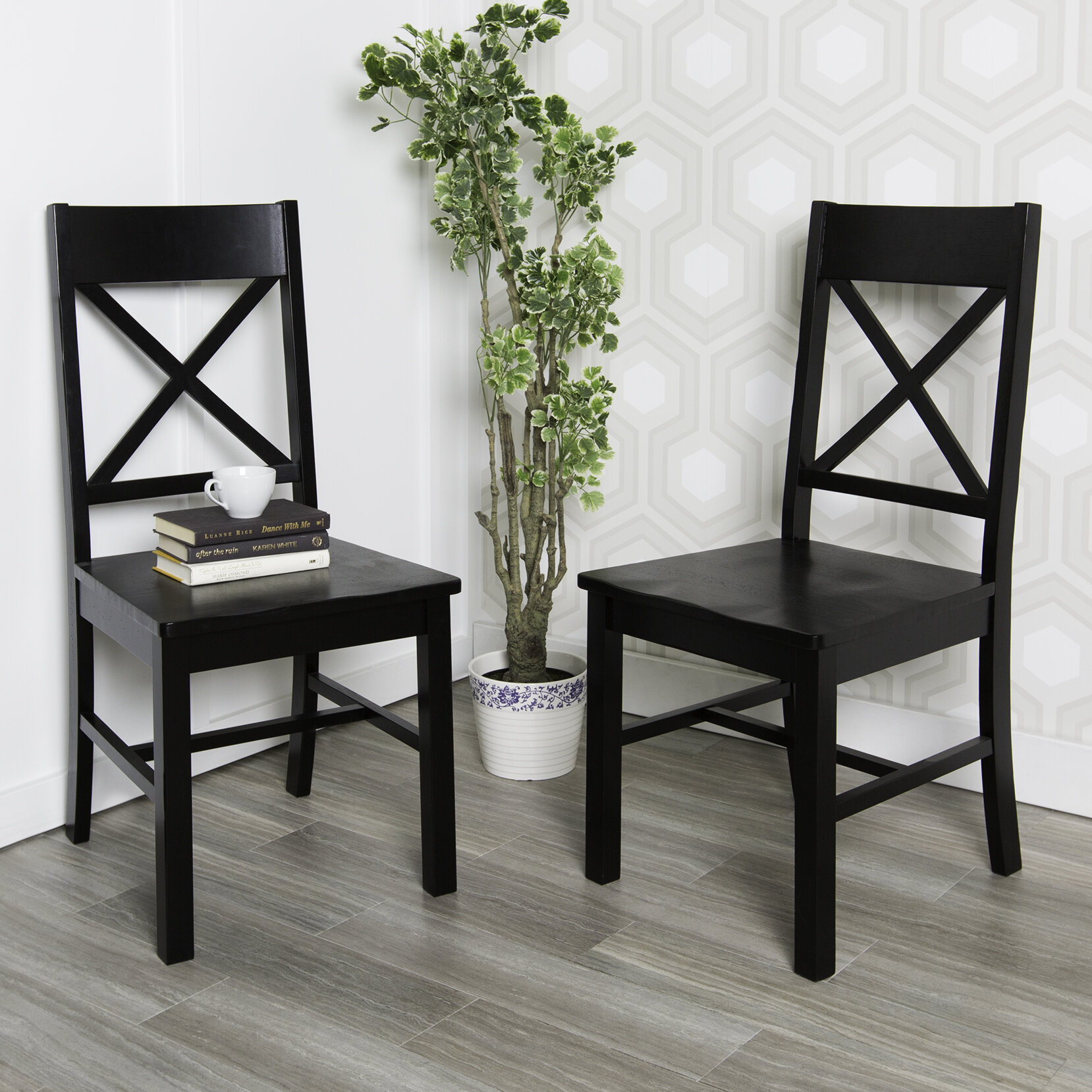 Home Loft Concepts Belfort Cross Back Side Chair Reviews Wayfair