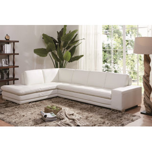 Brigman Leather Sectional by Orren Ellis 2019 Sale