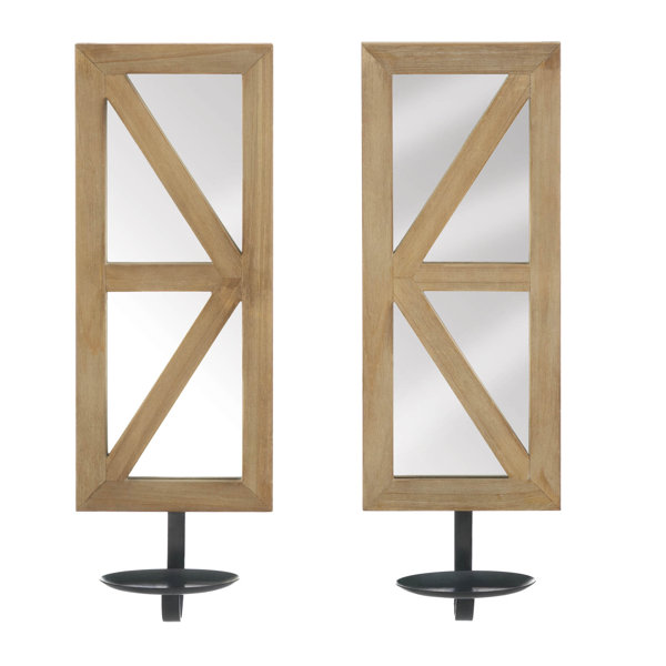 Rustic Wood Wall Sconces Candle Wayfair