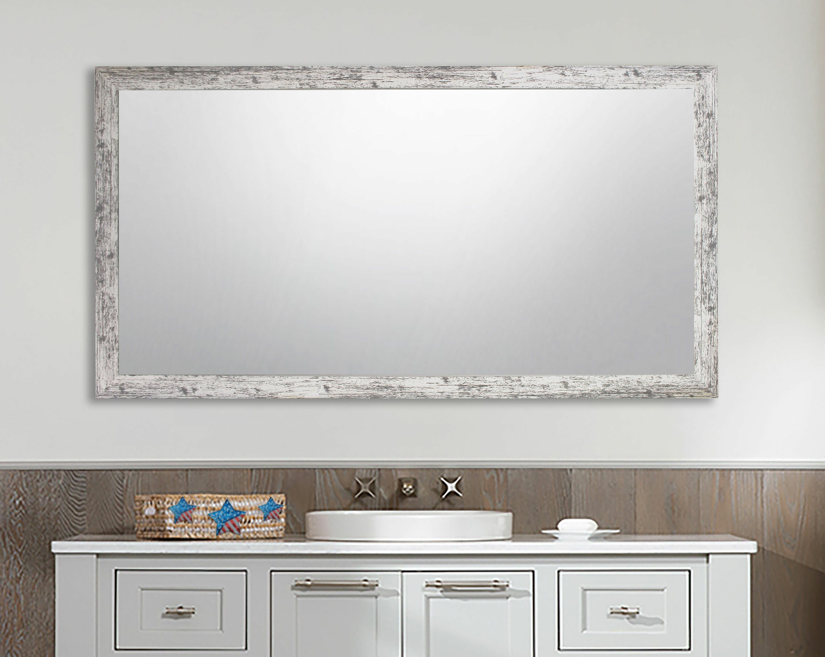 Foundry Select Dieterich Distressed Bathroom Vanity Mirror Wayfair