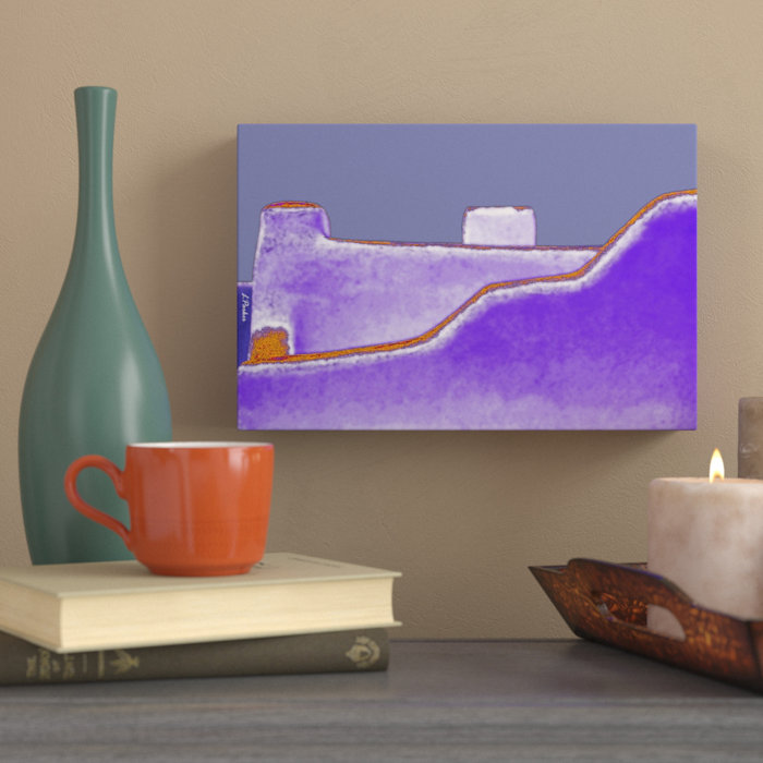 Canvas Santa Fe >> Santa Fe Adobe Graphic Art Print On Canvas Canvas Santa Fe >> Santa Fe Adobe Graphic Art Print On Canvas