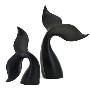 2 Piece Kairi Whale Tail Sculpture Set