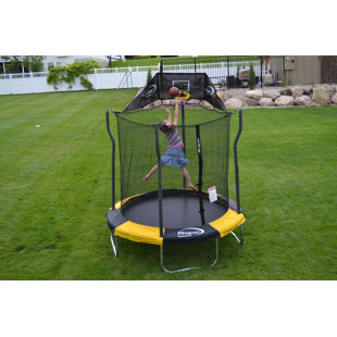 Small Trampolines You Ll Love Wayfair Trampoline 7 With Safety Enclosure