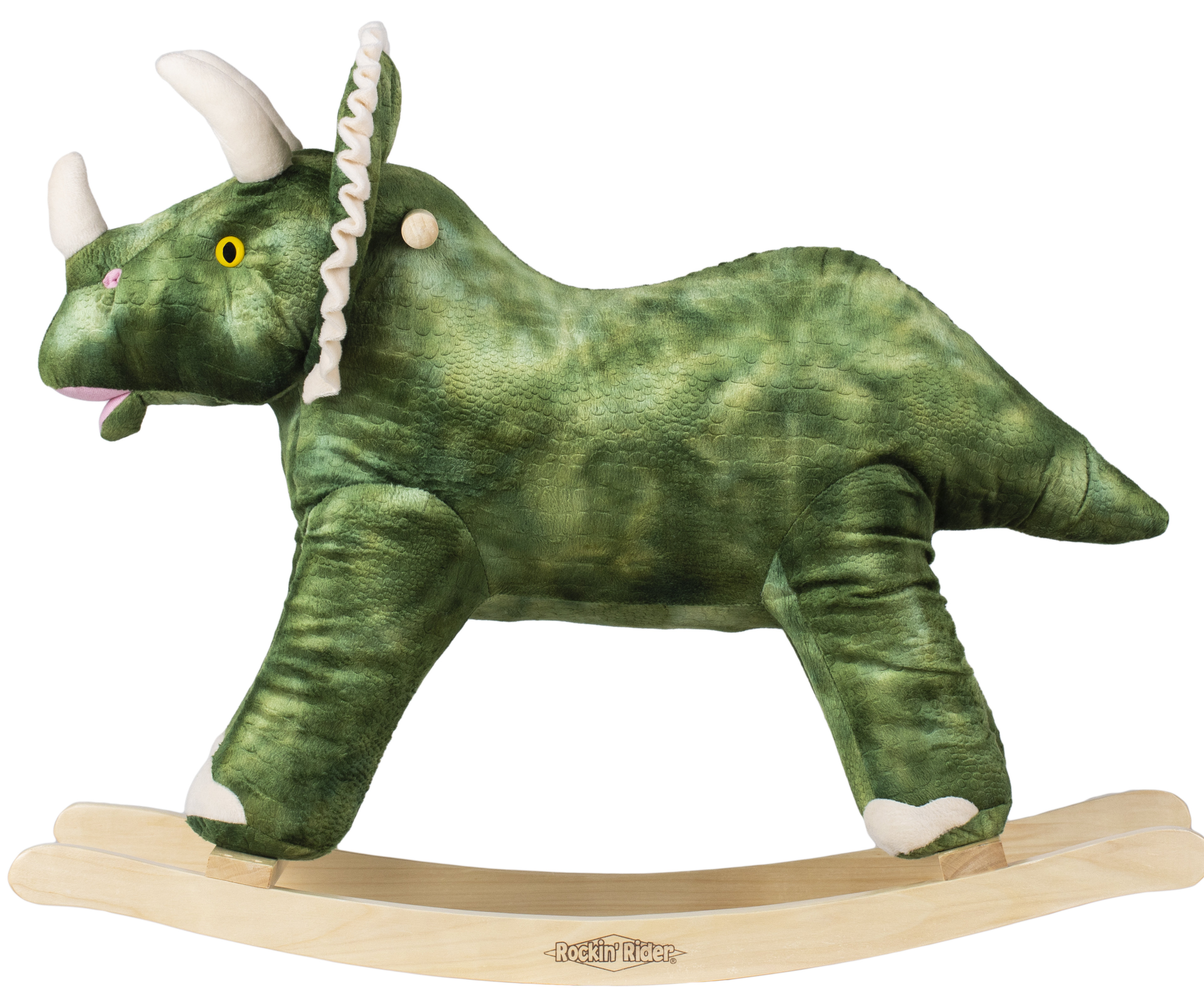 triceratops rocking horse