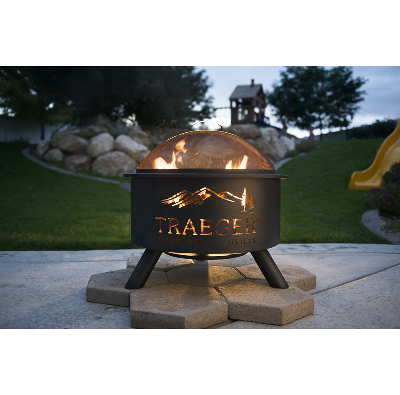 Traeger Pellet Grills Steel Wood Burning Fire Pit Reviews Wayfair