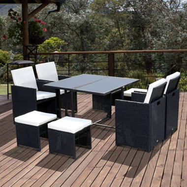 bjarne 4 seater dining set with cushions