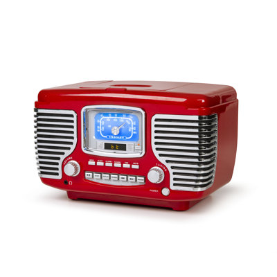 Corsair Radio CD Player Crosley Electronics Color Red