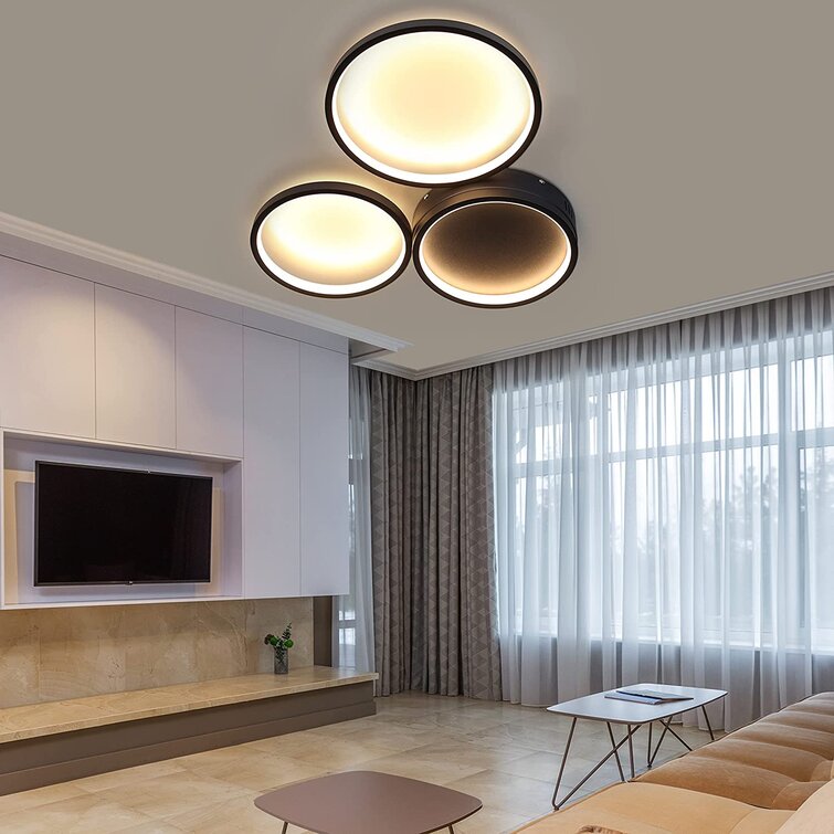 Decken Leuchte Flur Wohn Zimmer Strahler Lampe 4-flammig verstellbar Stoff weiß 