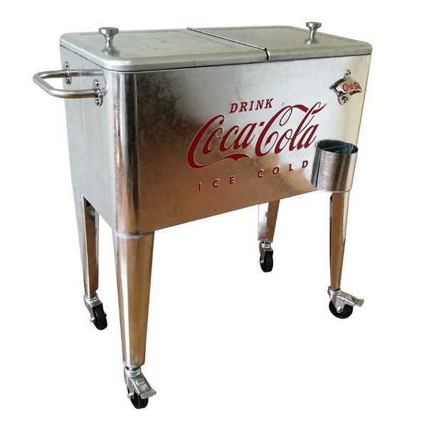 LeighCountry 60 Qt. Coca-Cola Galvanized Cooler & Reviews | Wayfair.ca