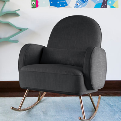 gray rocking chair nursery
