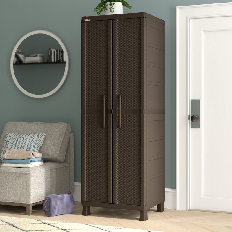 Symple Stuff Armoire Penderie En Resine En Rotin Wardlaw Et Commentaires Wayfair Ca