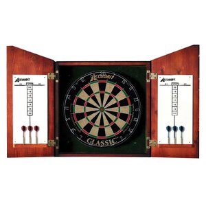 Union Jack Dartboard Cabinet Set