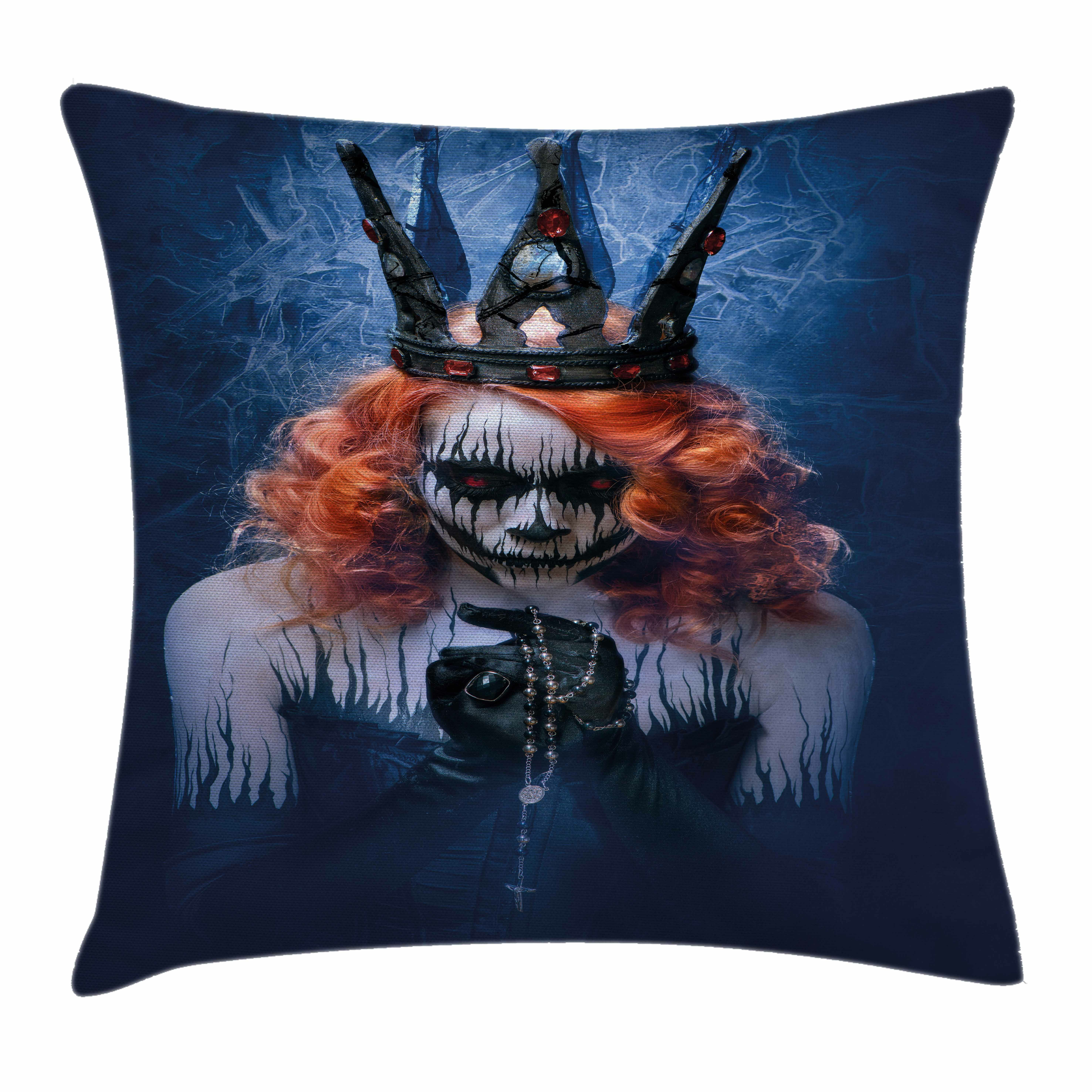 East Urban Home Halloween Queen of Death Art Square Pillow Cover | Wayfair