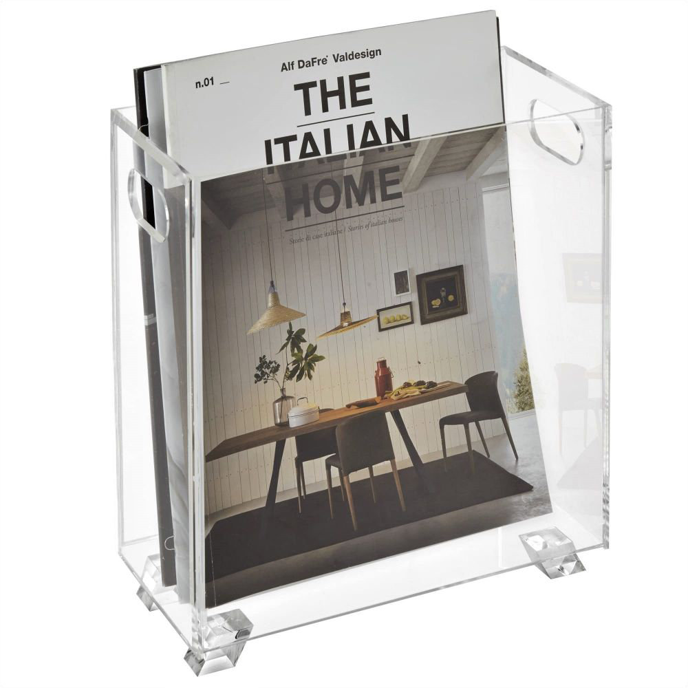 Rebrilliant Acrylic Magazine Holder Crystal Clear Acrylic Holder