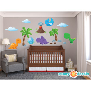Dinosaurs Wall Decals You Ll Love Wayfair Dinosaur Fabric Wall Decal