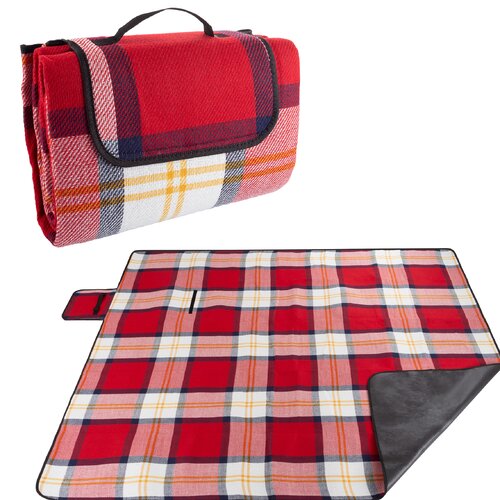 beach and picnic blanket
