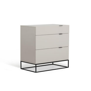 Humansville Wood and Metal 3 Drawer Dresser by Brayden Studio
