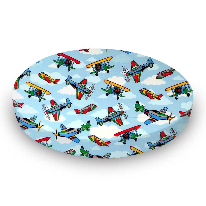 airplane fitted crib sheet