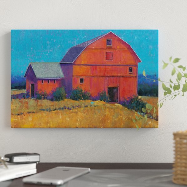 East Urban Home 'Colorful Barn View I' Photographic Print