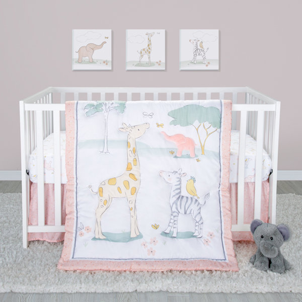 6 Pcs Cotton Crib Baby Bedding Set Fits Head Protection Rocking Cradle 30 x 30cm 