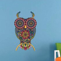 Set of 5 Owls Wall Stickers Wallies Wall Decals 