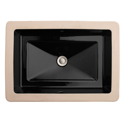 Pop Rectangle Under Counter Bathroom Sink