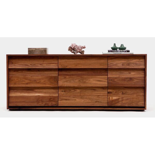 Artless 9 Drawer 76 W Solid Wood Dresser Wayfair