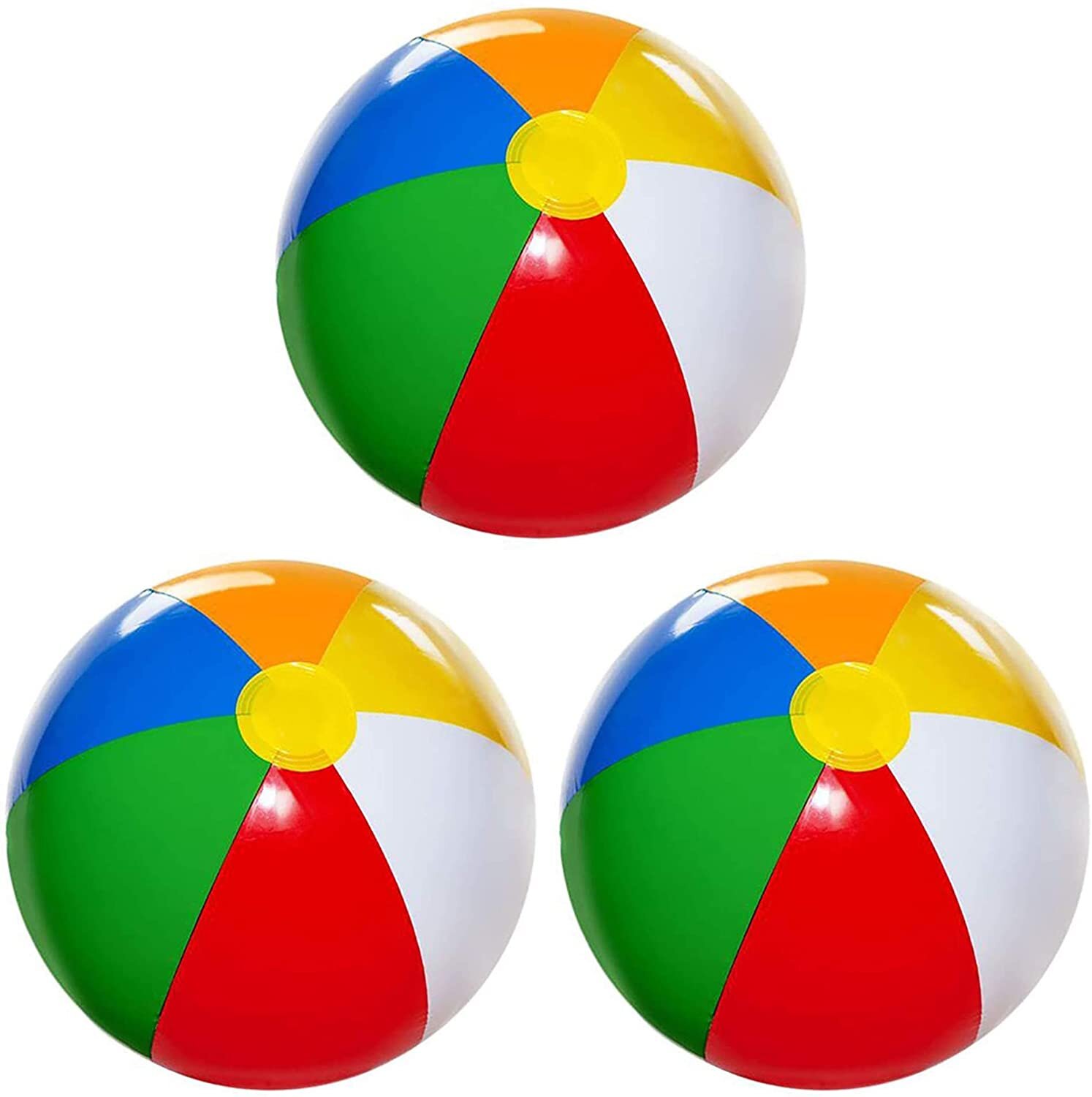 Play Day Beach Ball Set of 3each Inflated 13 Inches Ages 2 for sale online