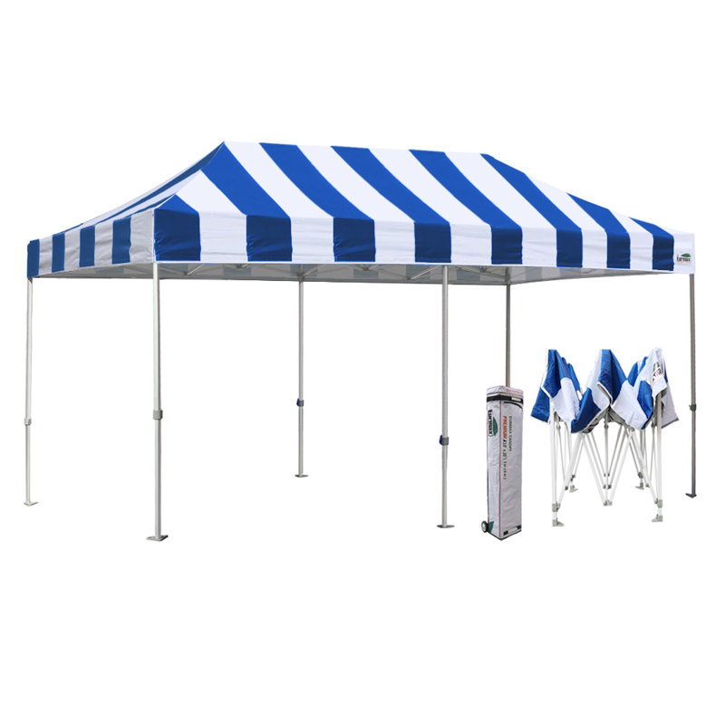 Eurmax Premium 20 Ft W X 10 Ft D Steel Pop Up Canopy Wayfair