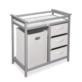 vintage gray changing table