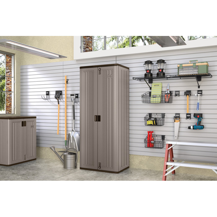 Suncast 72 H X 30 W X 21 D Platinum Metallic Indoor Storage