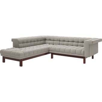 Truemodern George Corner Sectional Sofa With Bumper Wayfair Ca