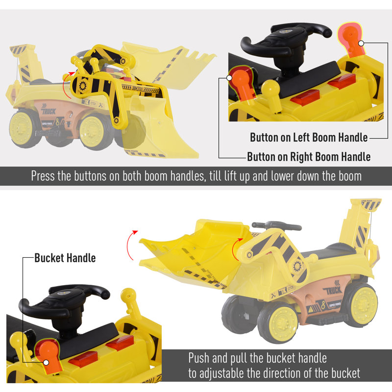 electric bulldozer ride on