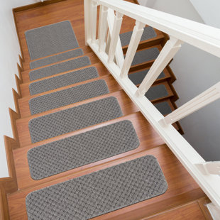 14 Step = 9'' x 24'' 1 Landing 24'' x 24''  Tufted carpet Wool Stair Treads . 